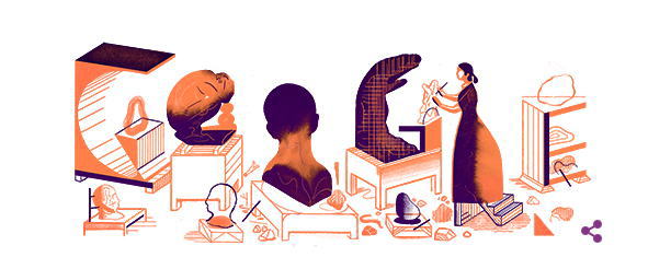 カミーユ・クローデル 生誕155周年を記念してGoogleロゴが変更
